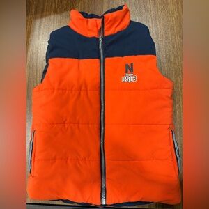 Náutica Kids 3T Puffer Vest in Orange and Navy